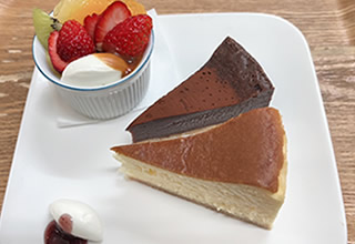 ケーキセット 3品盛り